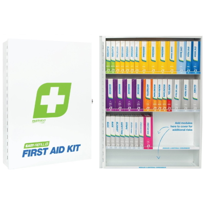 Easy Refill First Aid Kit, Metal Wall Mount