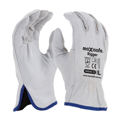 Maxisafe Natural Full-Grain Leather Rigger Glove