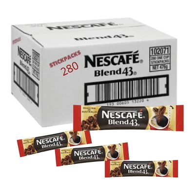 Nescafe Blend 43 Stick Packs (1.7g x 280), 476g